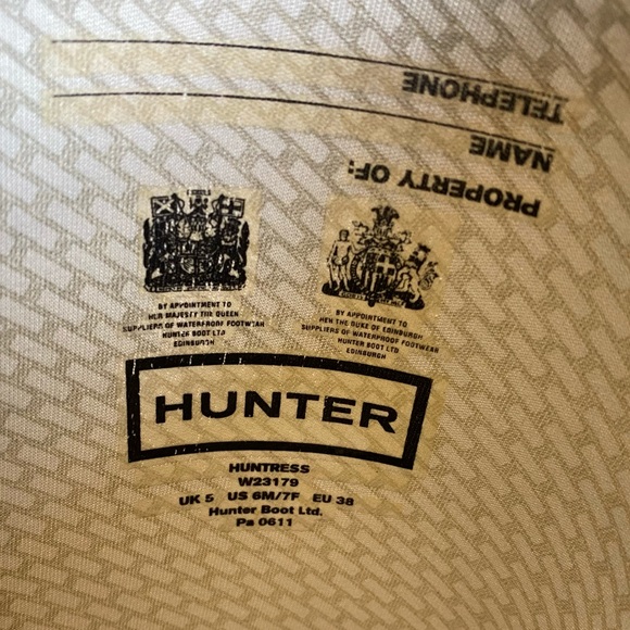 SOLD. Hunter rain boots - Picture 7 of 7